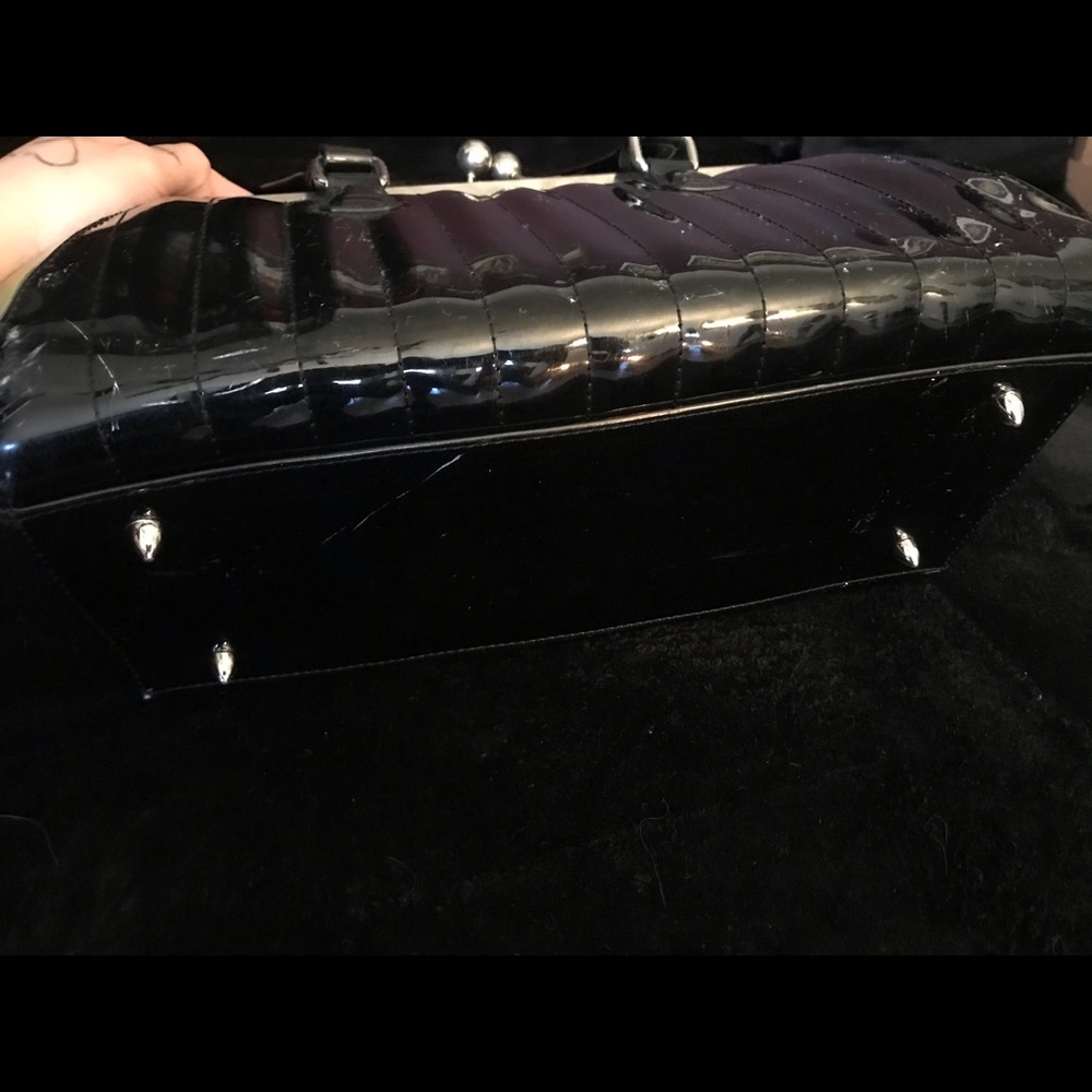 Lux De Ville Black and Green Glitter Purse - Picture 5 of 6